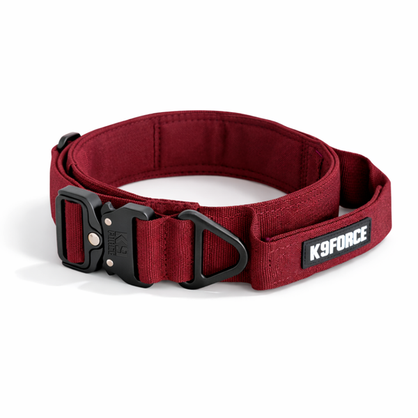 Aluminum Tactical Collar Burgundy — APEX Series
