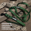 3m Double Handle Green Leash